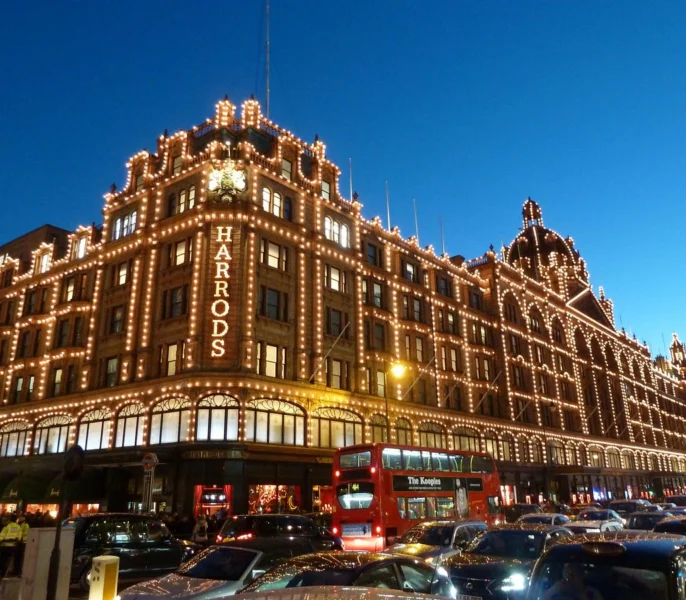 beautiful view of harrods